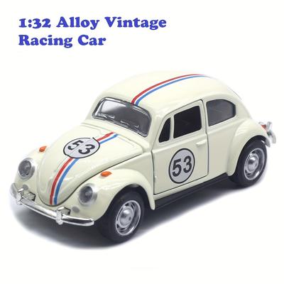 TEMU 1:32 Vintage Die-cast Racing Car Toy: High-quality Metal Alloy, Manual Pull-back, Suitable For 3+ - Collectible Classical Car Model