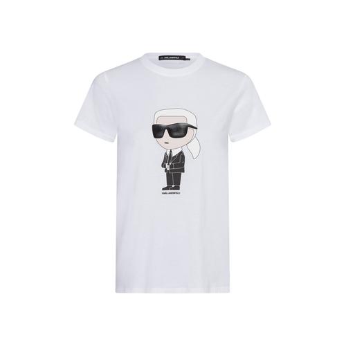 KARL LAGERFELD T-Shirt Damen weiß, L