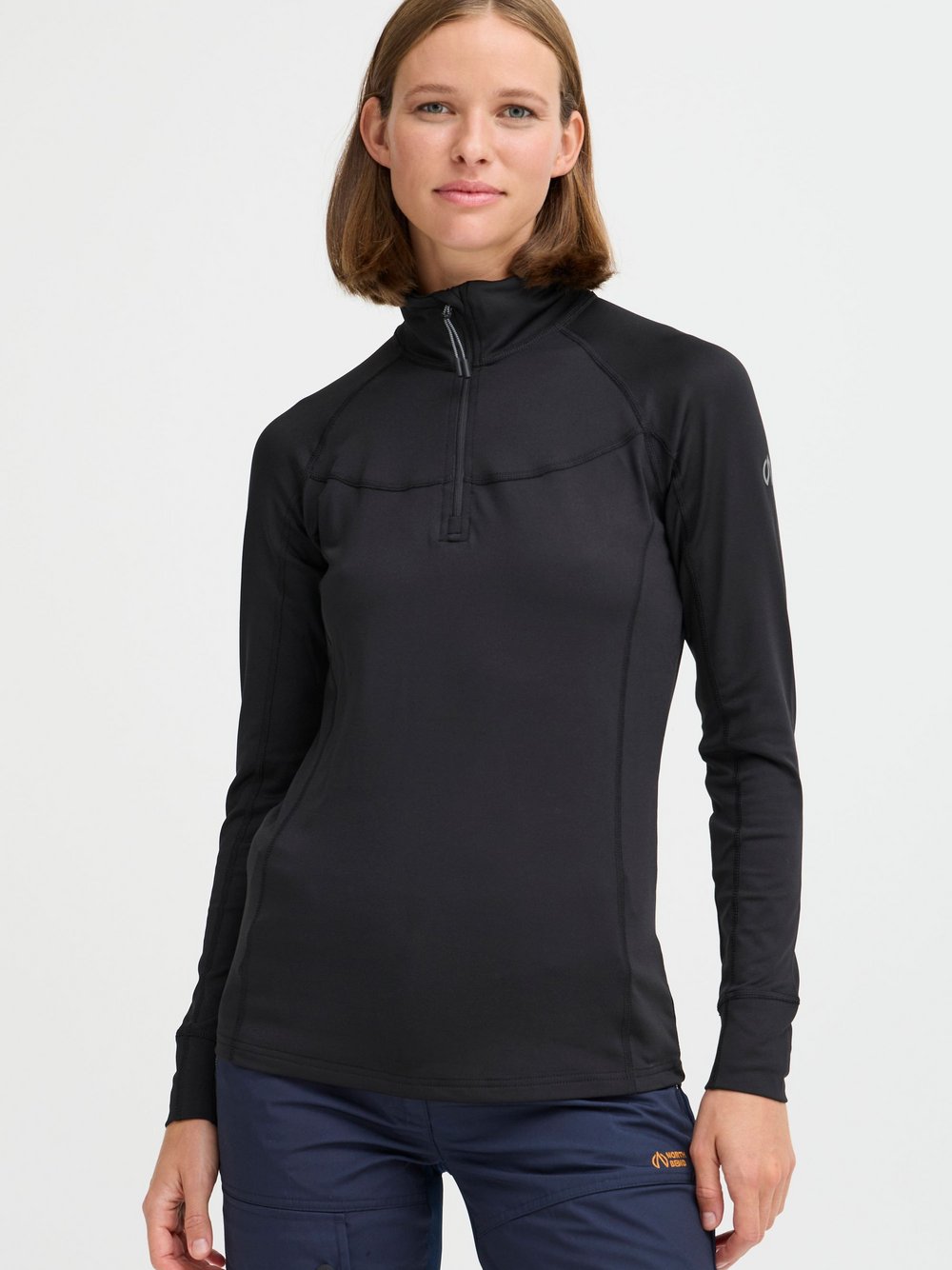 North Bend Langarmshirt Damen schwarz, 40 Image