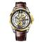 BINBOND Herren Quartz Uhr Luxus große Ziffernblatt Mode Business Leuchtende Wasserdichte Leder Edelstahl Armband Uhr B505