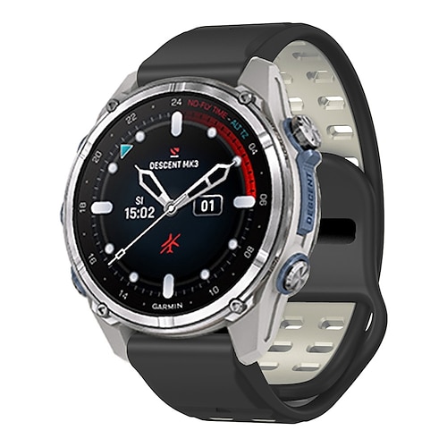 Uhrenarmband für Garmin Fenix 8 47mm 51mm 7X 6 6X Pro Epix Pro Instinct 2X Approach S70 S62 S60 Forerunner 955 945 Epix Marq Descent Quatix 22mm 26mm Silikon Ersatz Gurt Quick Fit Robust Verstellbar Image