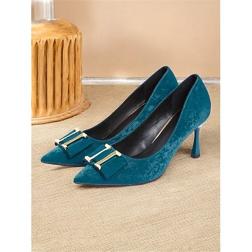 Elegante Damen-Stilettos mit spitzer Zehenpartie und Schnalle – elegante Schuhe für festliche Anlässe wie Hochzeiten, Büro und Partys.