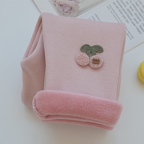 Baby Mädchen Mit Fleece gefütterte Leggings Blumen Aktiv Outdoor 7-13 Jahre Herbst Taro lila Schwarz Rosa Image