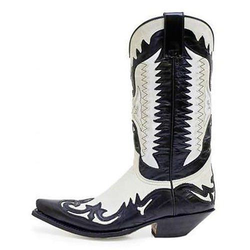 Retro Vintage Hippie 1970er Schuhe Westernstiefel Hippie Westlicher Cowboy Kostüm Herren Damen Karneval Maskerade Urlaub Party / Abend Alltagskleidung Erwachsene Schuhe Ganzjahres Image