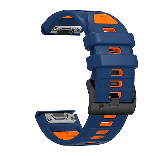 Uhrenarmband für Garmin Fenix 8 47mm 51mm 7X 6 6X Pro Epix Pro Instinct 2X Approach S70 S62 S60 Forerunner 955 945 Epix Marq Descent Quatix 22mm 26mm Silikon Ersatz Gurt Quick Fit Verstellbar Image