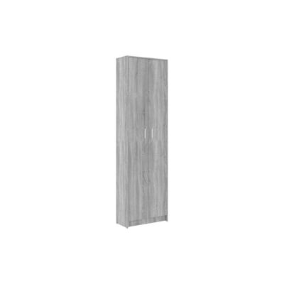 vidaXL Garderobenschrank Grau Sonoma 55x25x189 cm Holzwerkstoff