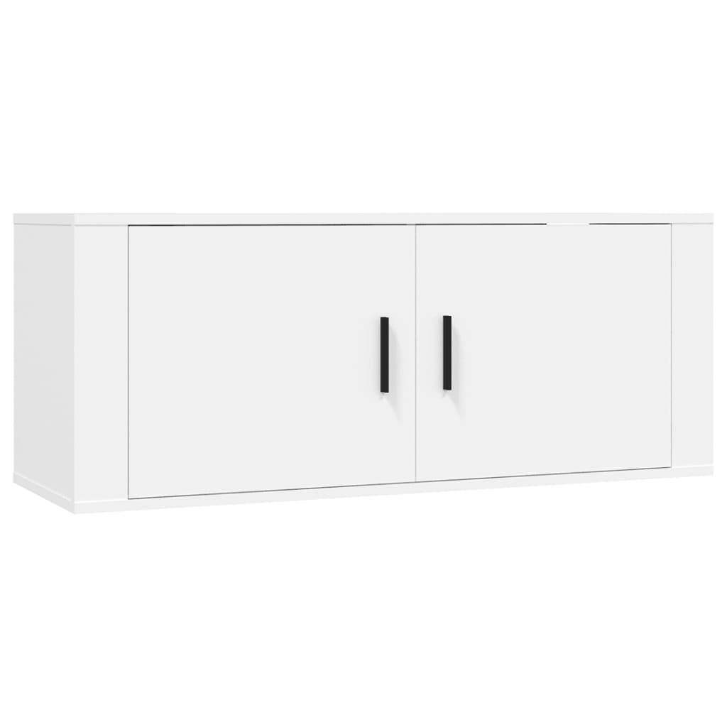 vidaXL TV-Wandschrank Weiß 100x34,5x40 cm Image