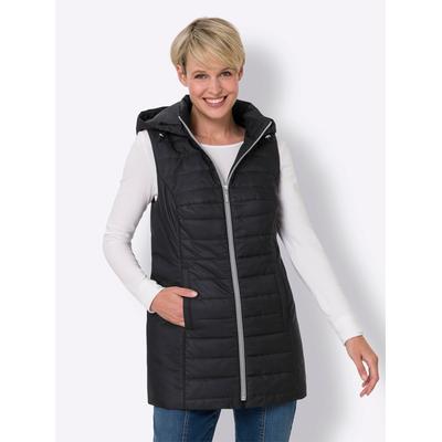 Steppweste CLASSIC BASICS, Damen, Gr. 44, schwarz, 100% Polyester, Wattierung:100% Polyester, unifarben, Westen Image