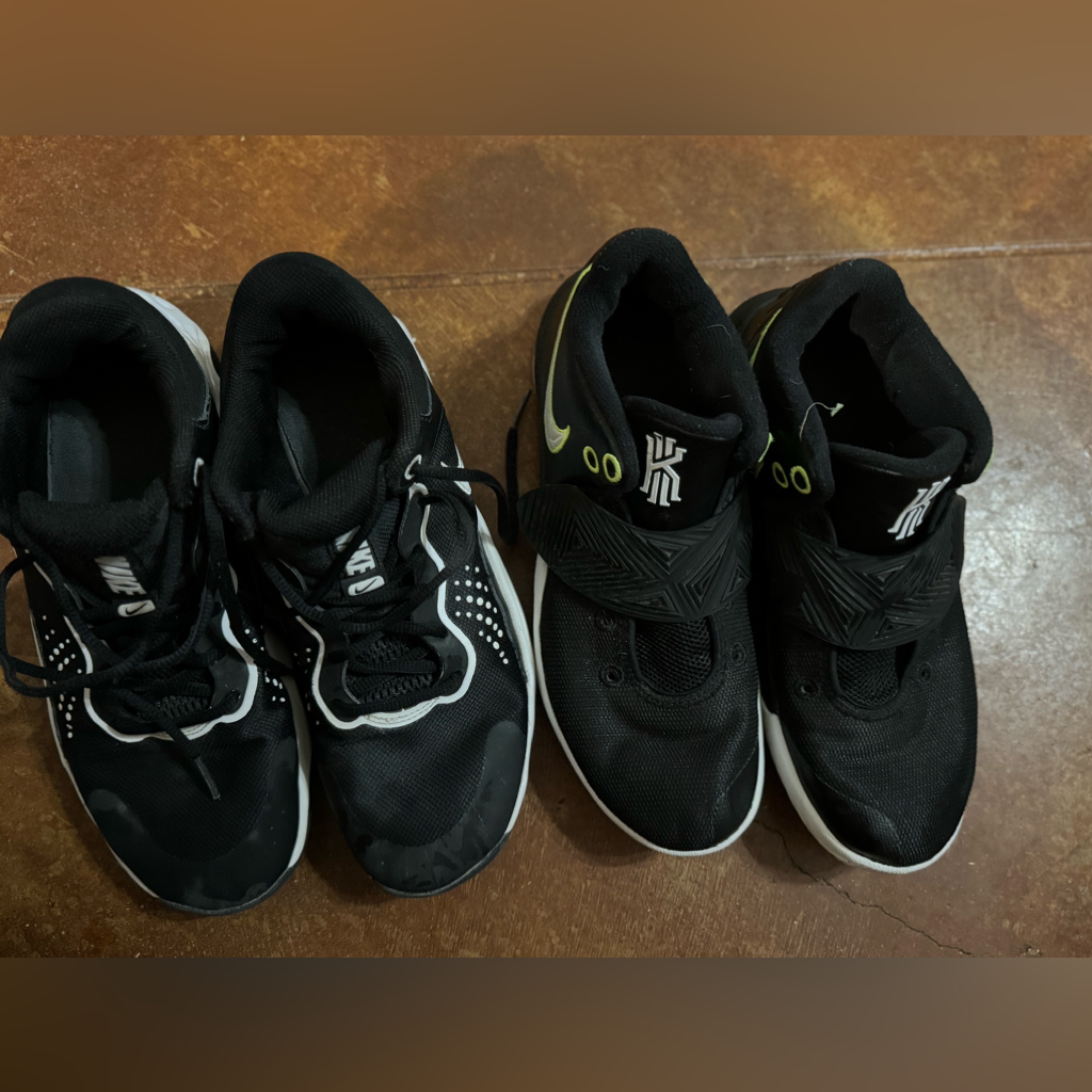 Nike Shoes | Two Pair Nike Men’s Basketball Shoes, Size 8. | Color: Black | Size: 8