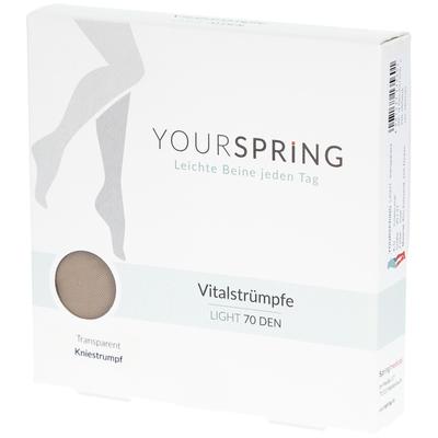 Yourspring light transparent 70den AD 40/41 nuss 2 St Strümpfe Image