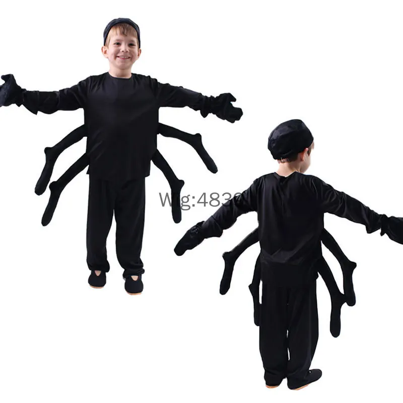 Halloween Kinder Tier Spielen Kostüme Spinne Modellierung Cosplay Anzug Kinder Bühne Leistung Kostüm Set 2024 Neue Image