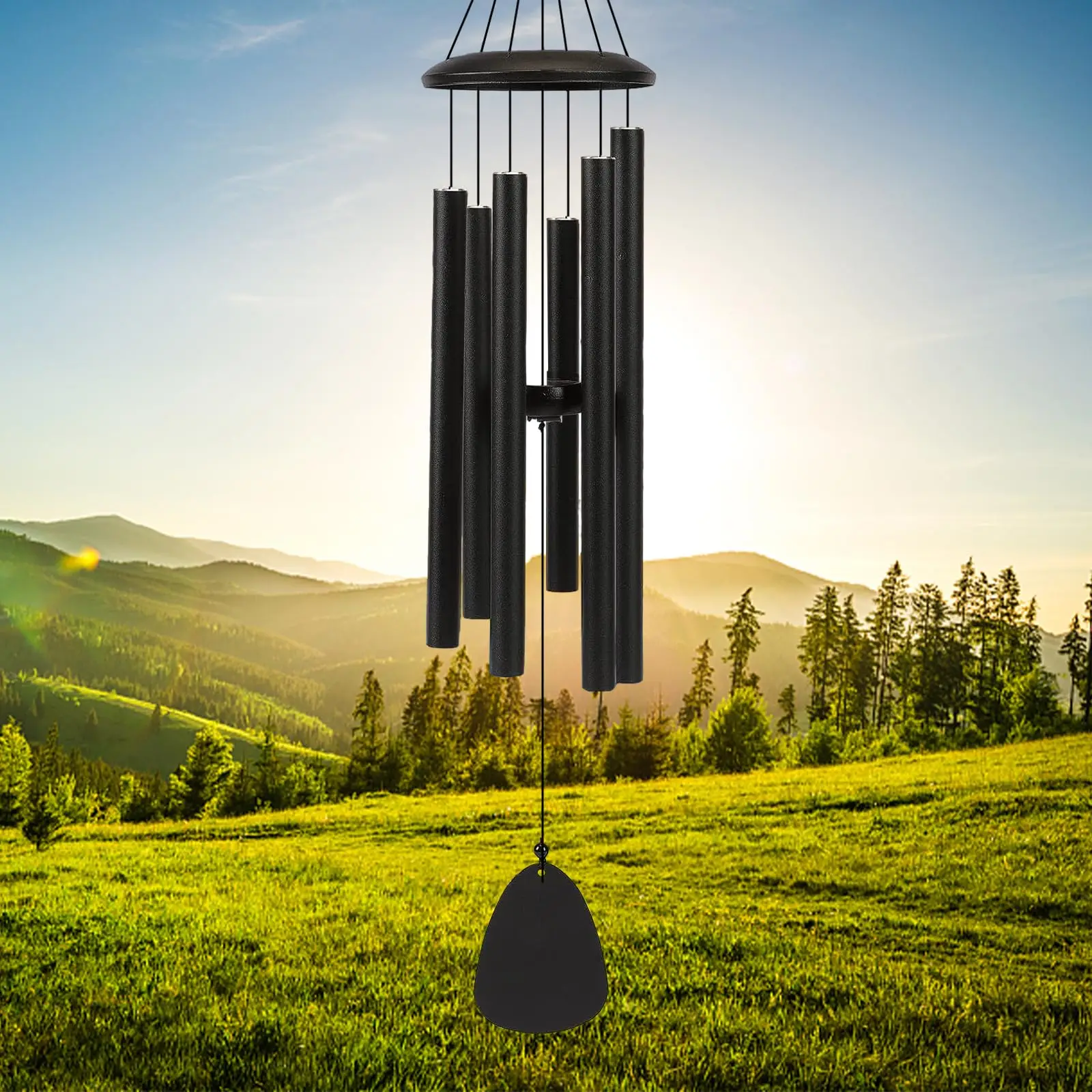26-Zoll-Windspiele für den Außenbereich schafft eine Atmosphäre für die Außendekoration von Bauern, Terrassen, Gärten, Veranda und Balkone Image