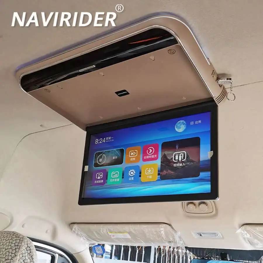 17,3 Zoll/19,5 Zoll 1920*1080 Dach Deckenmonitor IPS Touchscreen Android12 Multimedia Video Player Mirror Link Fernbedienung Image