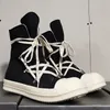 Männer Frauen High-TOP Schuhe Casual Leinwand Paar Dicke sohle Turnschuhe Luxus Designer Zip Hip Hop Flache Schwarze Stiefel outdoor Trainer