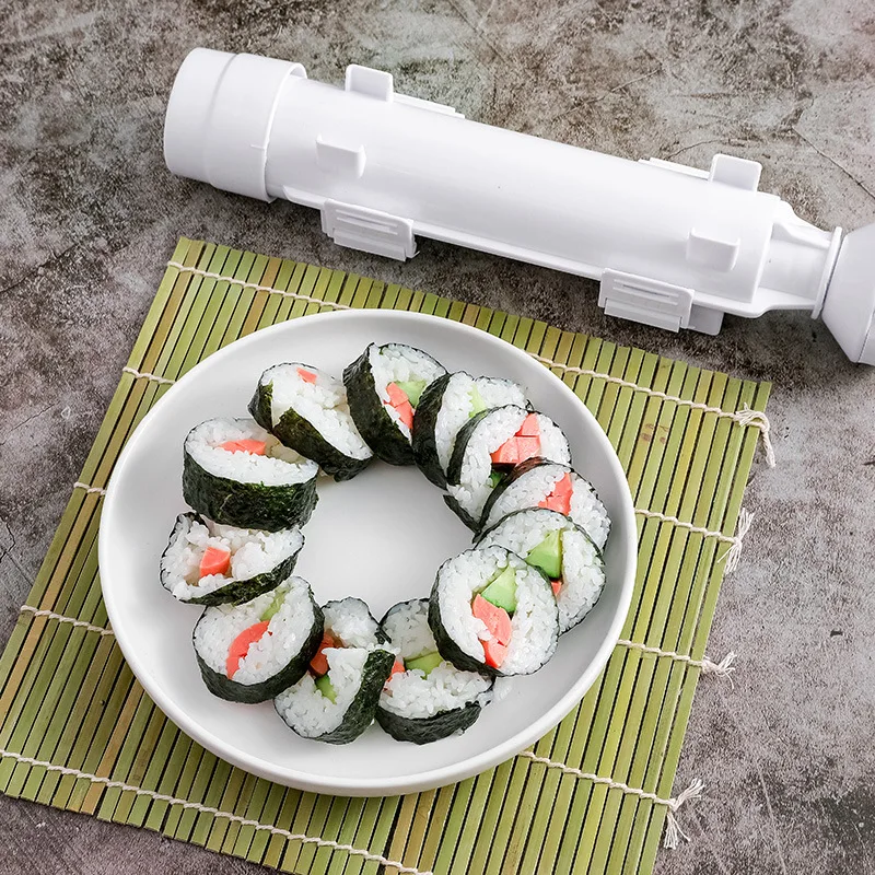 DIY Zylinder Sushi, Der Maschine Schnell Sushi Bazooka Japanische Gerollte Reis Fleisch Form Reis Ball Form Küche Bento Zubehör Image