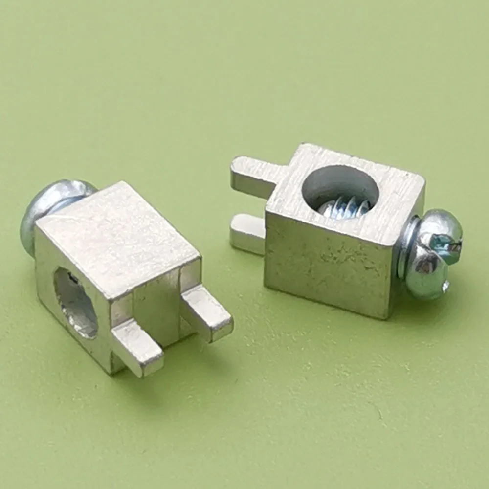 50 stücke PCB Terminal Block Doppel Füße Platz Kupfer Terminal Hohe Strom 30A Solder Board Stick Power Draht Terminal Stecker Image