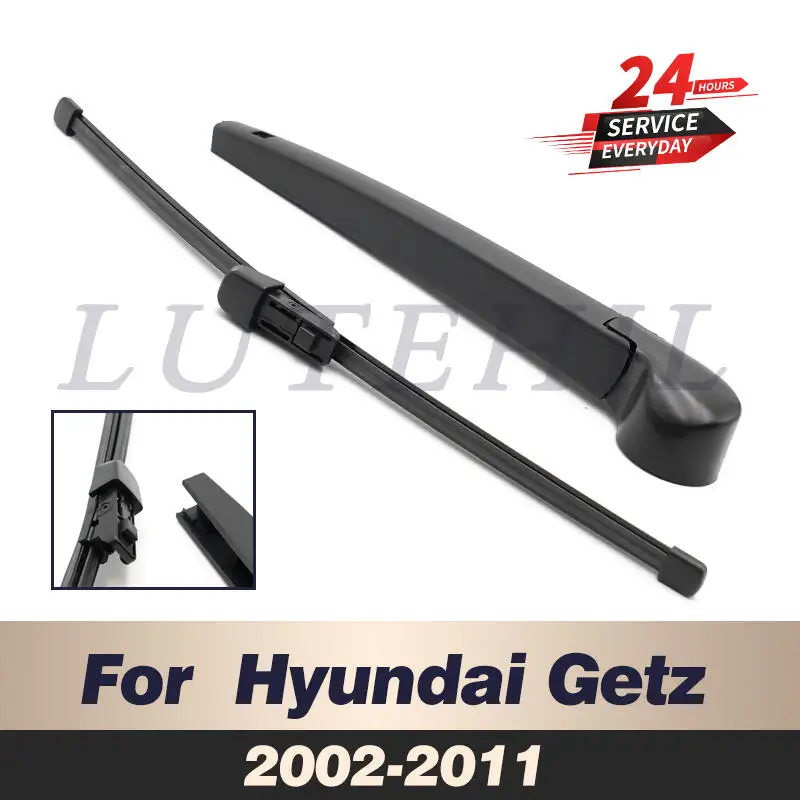 Scheibenwischer 14" UPGRADE Heckscheibenwischerblatt & Arm-Set Kit für Hyundai Getz 2002-2011 2003 2004 2005 Windschutzscheibe Windschutzscheibe Heckscheibe Image