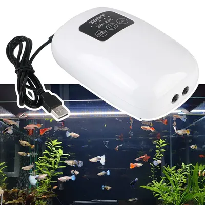4800mah USB-Aufladung kleine tragbare Auspuff Aquarium Sauerstoff Luftpumpe Kompressor Aquarium Image