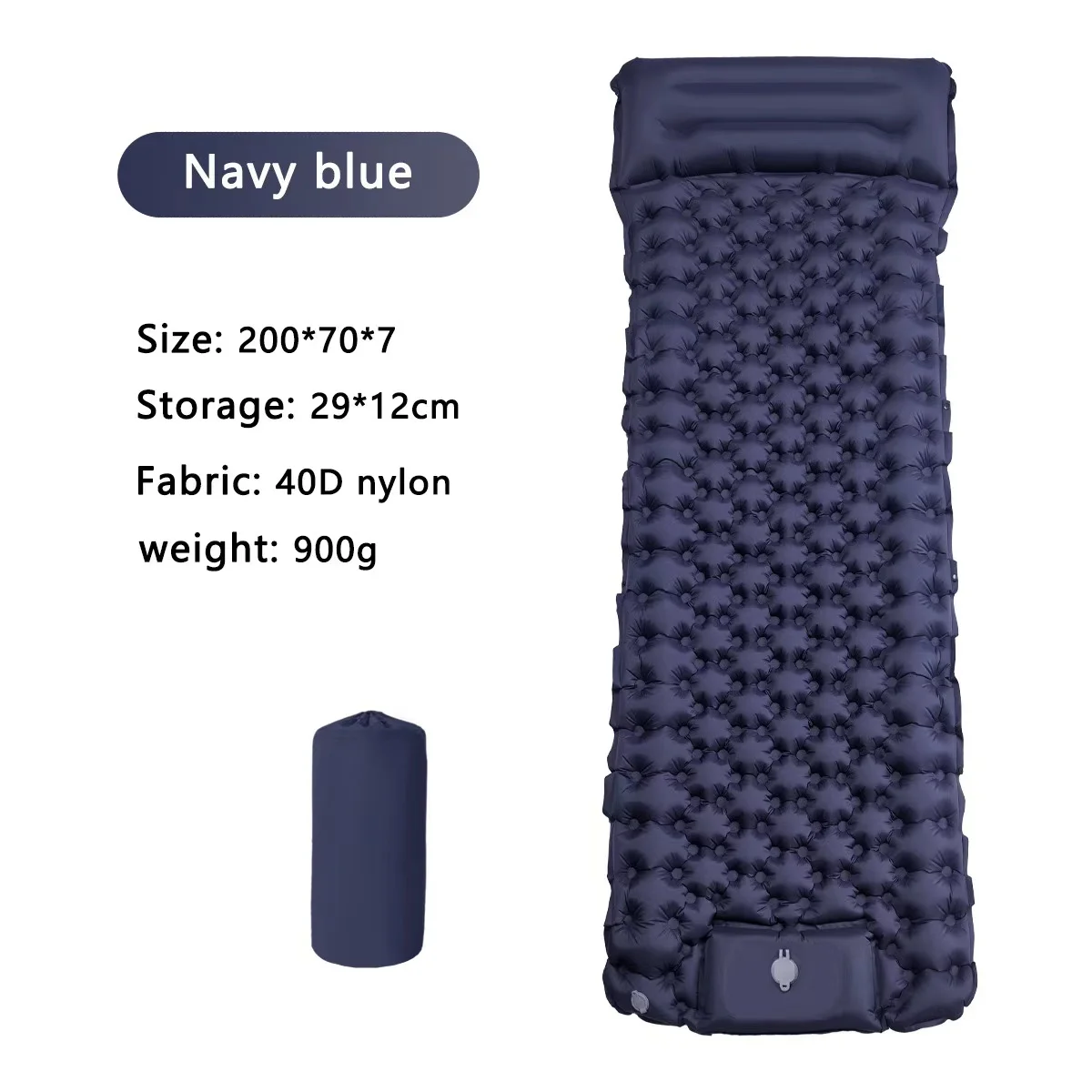 Neue aufblasbare Outdoor-Camping-Matratze verdicken Isomatte mit eingebautem Kissen und Pump-Luft matte für Reisen Wandern Klettern Image