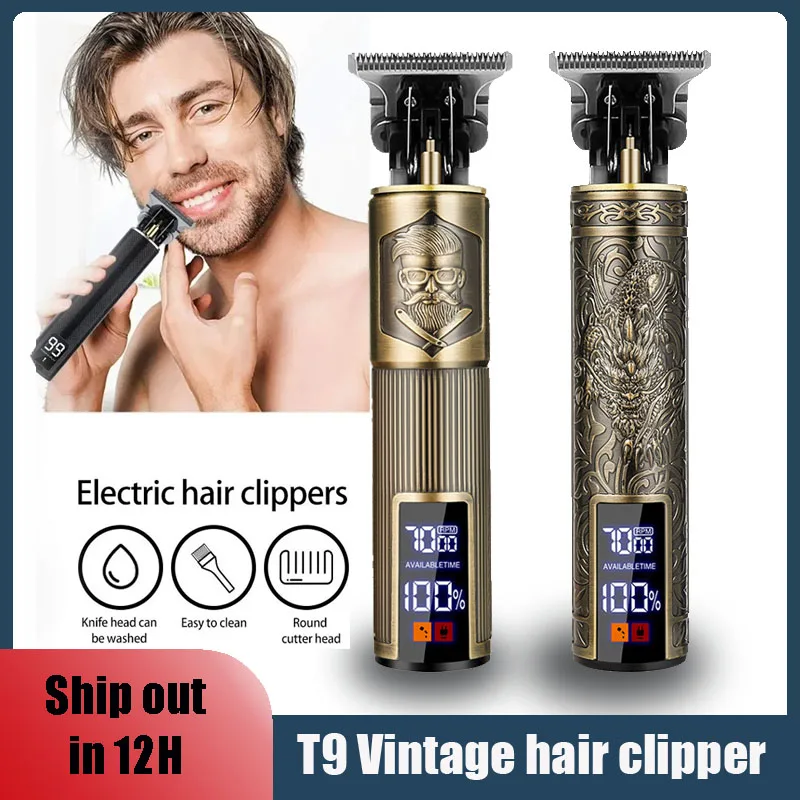 T9 elektrische Haars chneide maschine Haars ch neider Bart Rasieren Körper Haars ch neider Clipper profession elle Friseur Männer Trimmer Rasierer Image