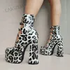 Zhima Frauen Pumps runde Zehen klobige High Heels Sandalen Cosplay zurück Reiß verschluss Sommers andalen Damenschuhe Frau große Größe 38 43 47 52