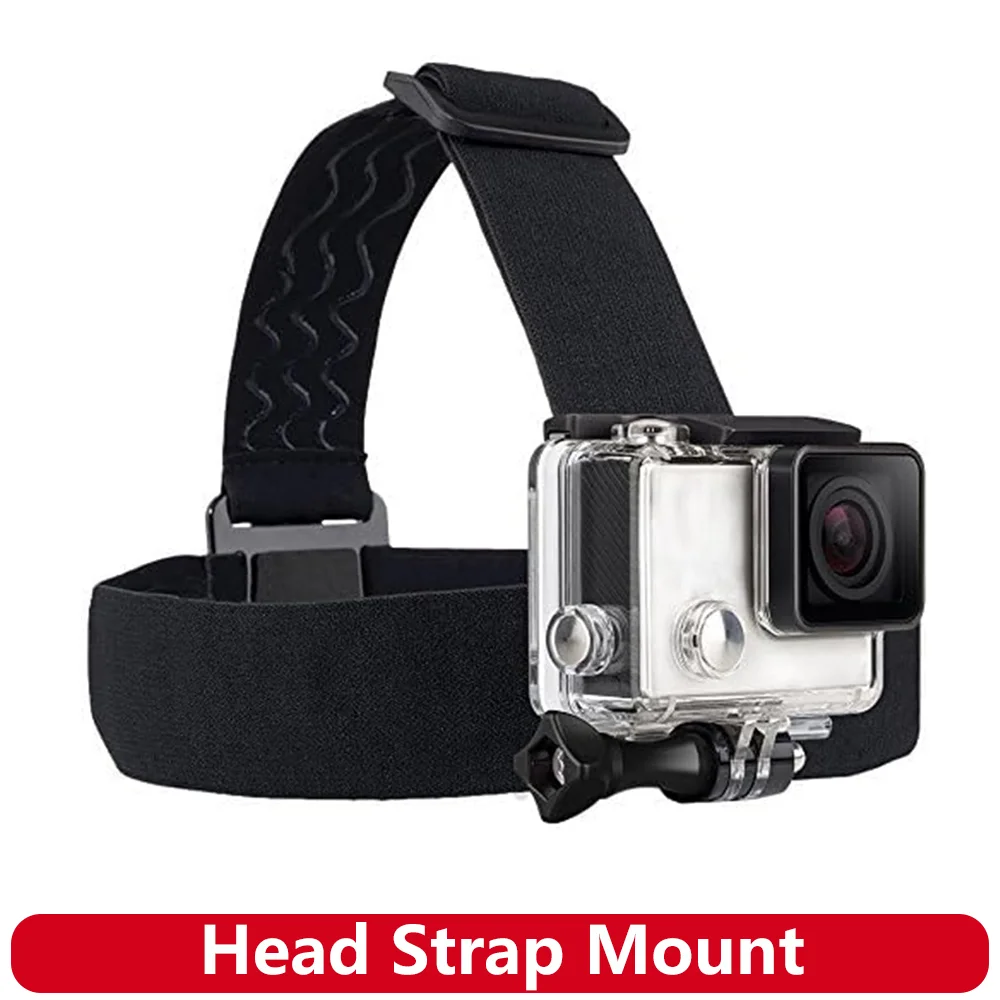 Kopfbandhalterung Stirnband Gürtelhalter für GoPro Hero 13 12 11 10 9 8 SJCAM SJ4000 AKASO Insta360 X5 X4 X3 DJI Osmo Action Kamera Image