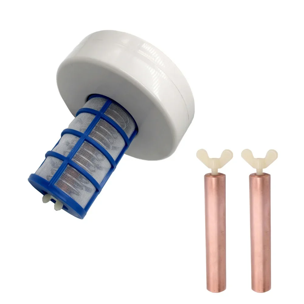 Solar betriebener Pool Ionisator Reiniger Kupfer Silber Ionen Algen Reinigungs killer Außen pools Wanne Wasser reiniger Image