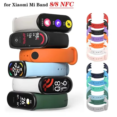 Uhren armband für Xiaomi Mi Band 7 6 5 4 3 Armband Silikon Armband Armbänder Miband 3/4 Band5 Band6 Smartwatch Zubehör Image