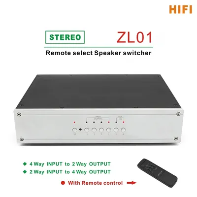 HiFi-Audio-Zubehör ZL01 Remote Select Lautsprecherschalter/Verstärkerschalter 2 In zu 4 OUT oder 4 Image