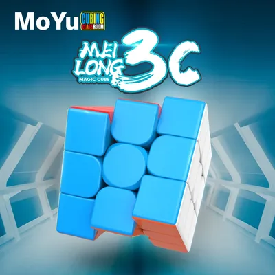 MoYu Meilong3c Professioneller Zauberwürfel, 3 x 3 x 3, Klassenzimmer, selbstklebend, 3 Schichten, Image