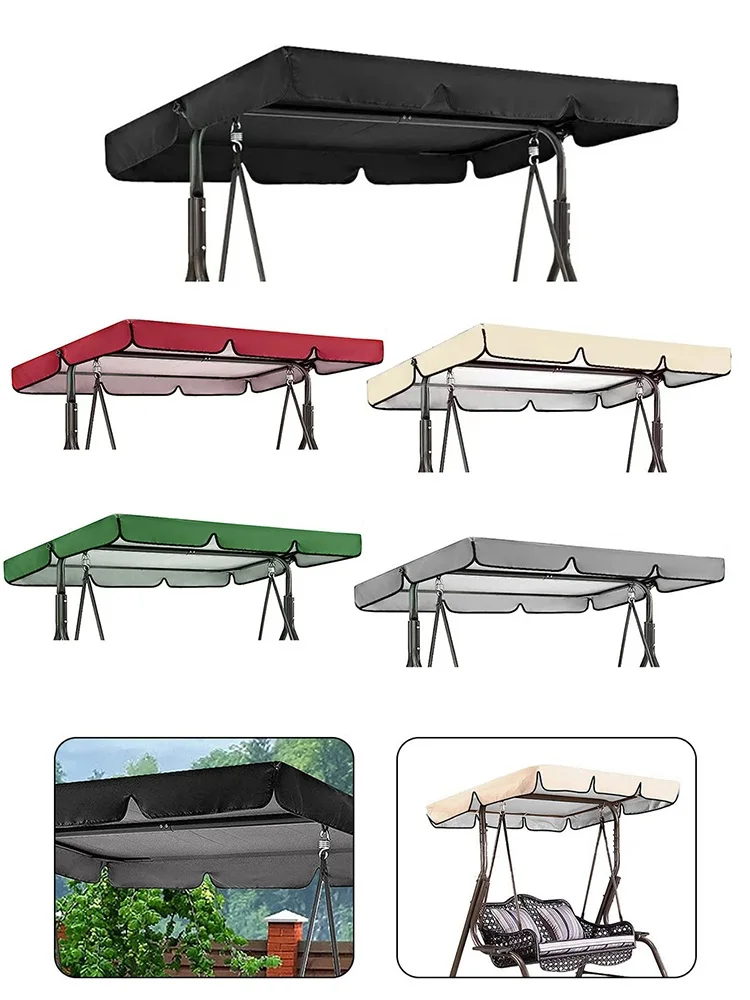 1set Multi-farbe Outdoor Schaukel Stuhl Markise Garten Wasserdichte Schaukel Baldachin Dach Abdeckungen Outdoor Garten Hof Schaukel sonnenblenden