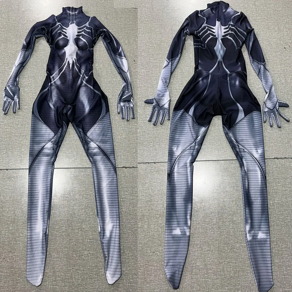 Weibliche Spinne-Frau Madame Web Cosplay Kostüme Superheld Zentai Anzug Spiderman Halloween Body Erwachsene Party Overall Image