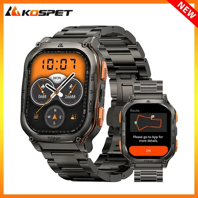 2025 neue KOSPET TANK M3 Ultra GPS Smartwatch Für Männer Wasserdicht 5ATM AMOLED AOD 480 mAh Digitale Bluetooth Anruf männer uhren Image