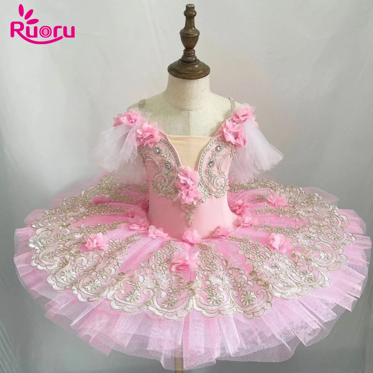Ruoru profession elle Mädchen Kind Ballett Tutu Kleid blau rosa lila Pfannkuchen Tutu Prinzessin Ballett Party Kleid Ballett Tanz kostüm