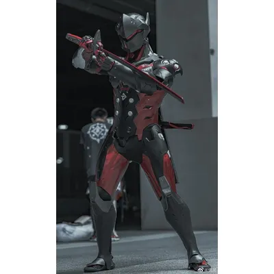 Genji Schwert Shimada Genji OW Shimada Genji Cosplay Requisiten Halloween Weihnachten Fancy Party Kostüme Zubehör Image