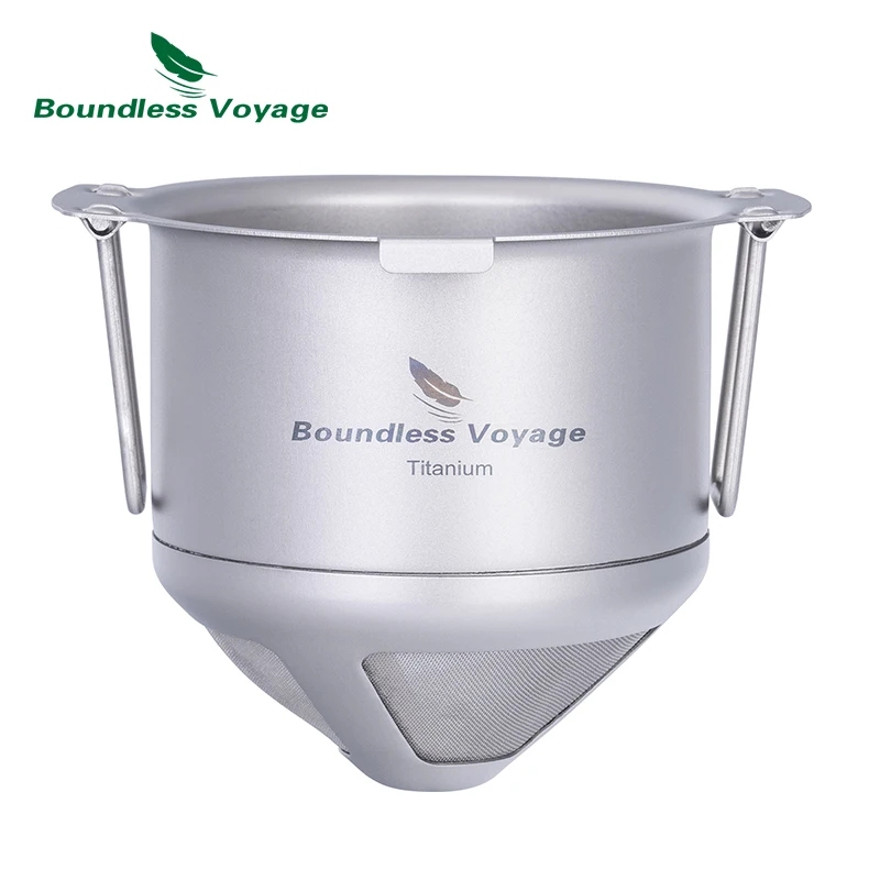 Grenzenlose Reise Titan wieder verwendbarer Kaffeefilter zum Übergießen und Tropf kaffee maschine ti6002p Image