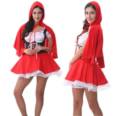 Großhandel helloween kostüme für frauen sexy cosplay rotkäppchen fantasy-spiel uniformen phantasie Image