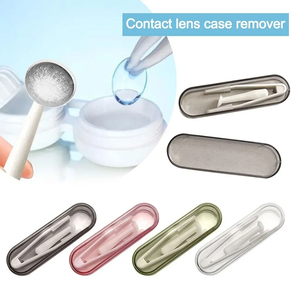 Kontaktlinsen-Inserter-Entferner mit Werkzeug Kontaktlinsen Pinzette Saugstab-Reiseset für Augenpflege-Kontakt-Len-Zubehör Image