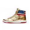 2024 Gold Sneakers Herren Freizeit stiefel High Top Skateboard Schuhe goldene Casual Streetwear