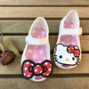 Disney Kindersandalen Mädchen Minnie Cartoon Gartenschuhe 1-6 Jahre alt Wasserdicht Gelee Rot Schwarz Schuhe Größe 20-31