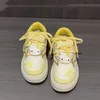 Sanrio Hello Kitty Sweet Y2k Plateauschuhe 2000er Jahre Vintage Off White Schuhe Gelb Kawaii Damen