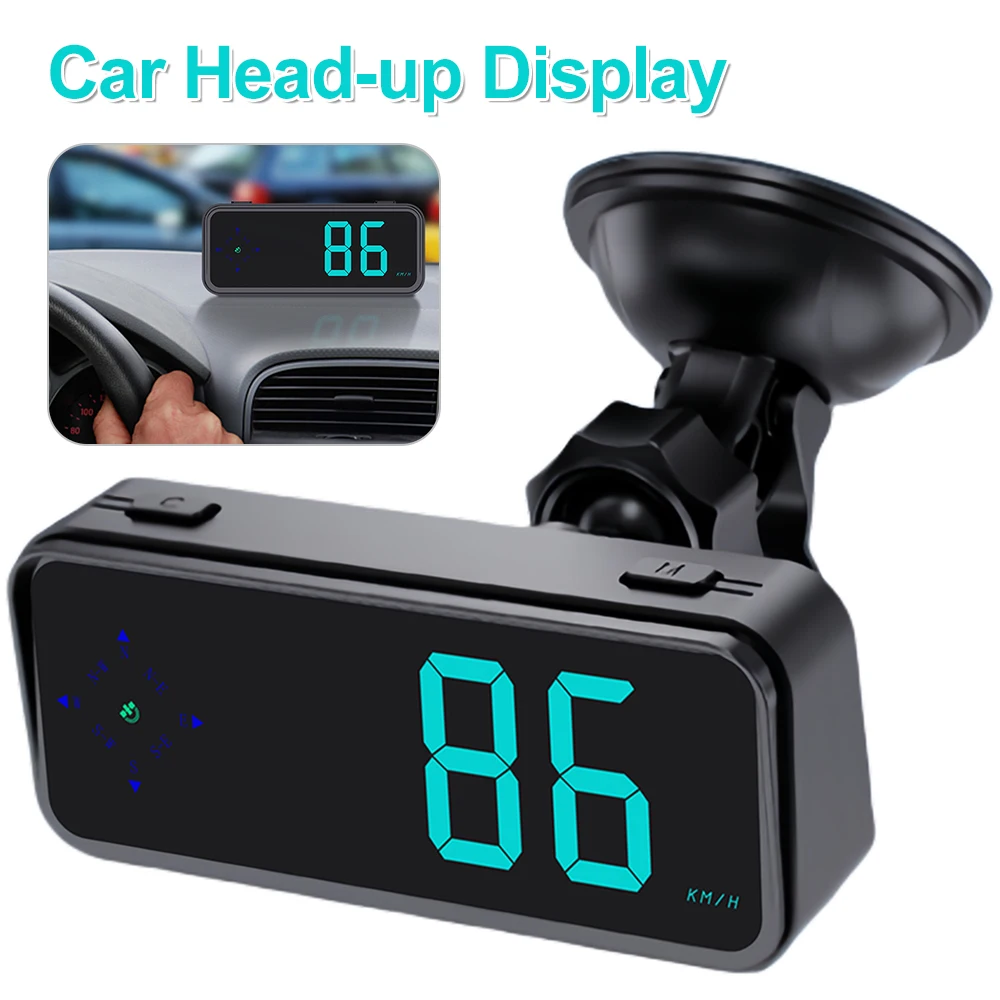 Auto Hud Head-Up-Display GPS Universal Digital Tacho Windschutz scheibe Projektor bunte LED-Display GPS Hud für alle Autos Image