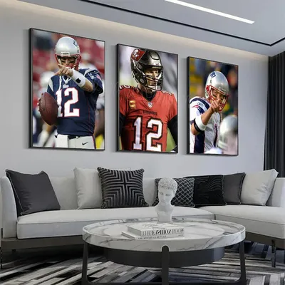 1pc Tom Brady Poster Poster Kunstdruck Bar Wohnzimmer Möbel Dekor