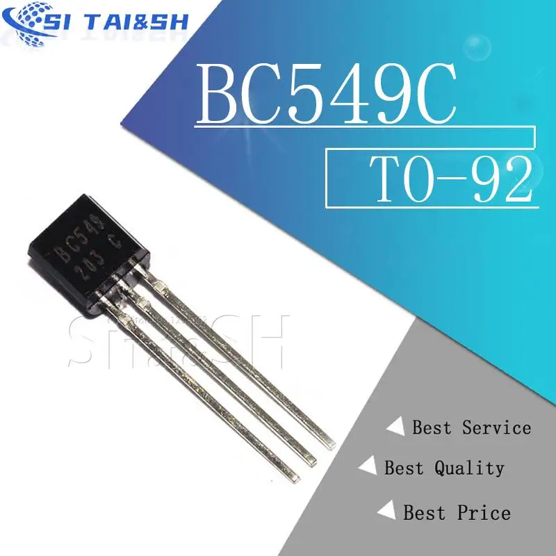 100 Stück BC639 BC640 BC546B BC547B BC548B BC556B BC557B BC558B BC559B BC546 BC547 BC548 BC556 BC549C BC549B BC547C BC560C BC560B Image