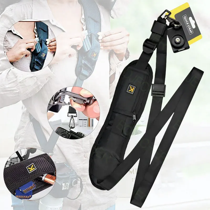 Neuer tragbarer schulter kamera gurt für dslr digital kamera canon nikon sonys kamera zubehör rutsch fester kamera gurt gürtel Image