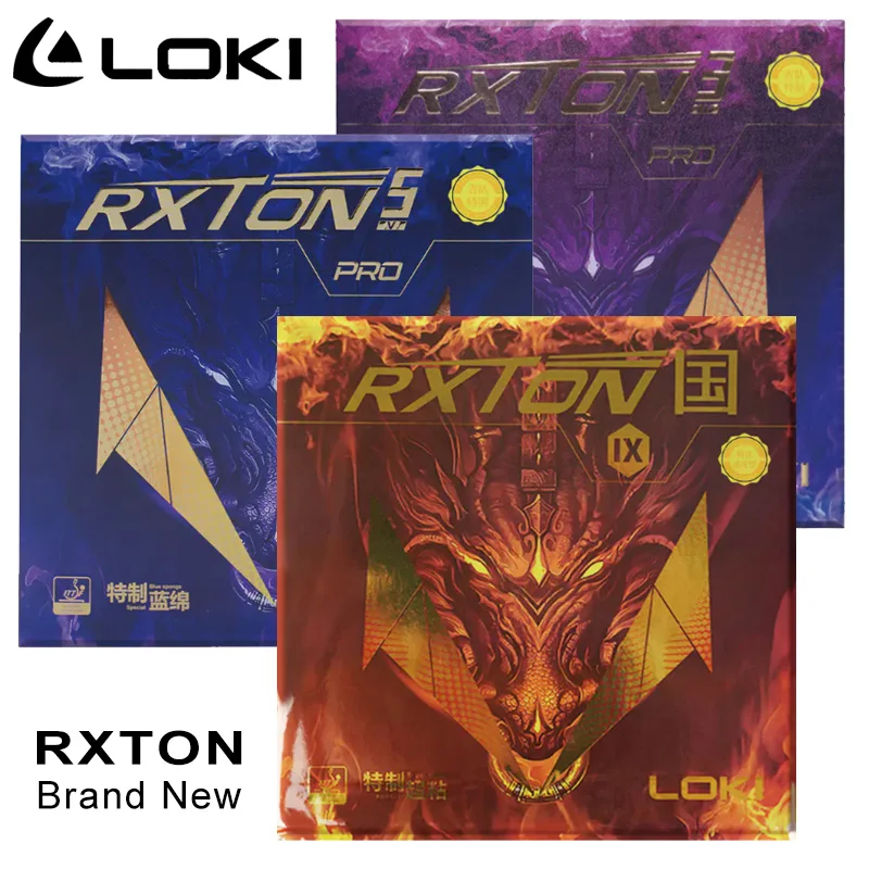 LOKI RXTON Brandneuer Tischtennis-Gummi, klebriger Ping-Pong-Gummi RXOTN 3-Pro 5-Pro 9 National Image