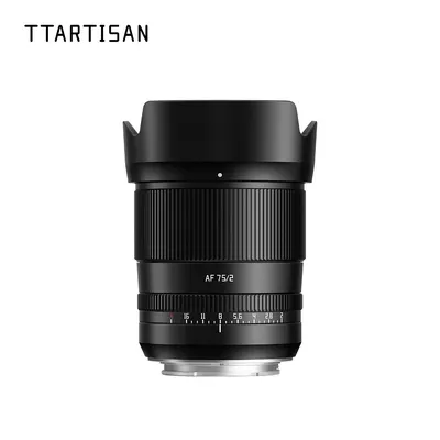 TTArtisan Auto Focus 75mm F2 full frame mirrorless camera lens E Z mount for Sony A7M4 zve10 Nikon zfc Z9 Panasonic S9 Fuji XH2S