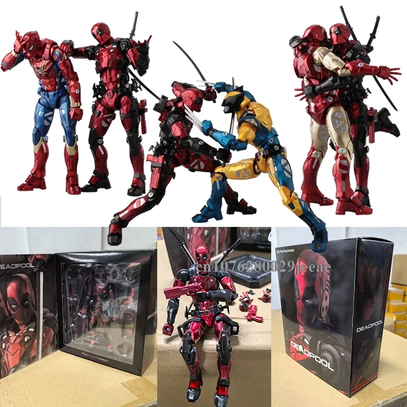 24-Stunden-Versand Neue Sentinel Fighting Armor Iron Man Wolverine Spiderman Deadpool Loki Actionfiguren Exklusives Modell Spielzeug Geschenke