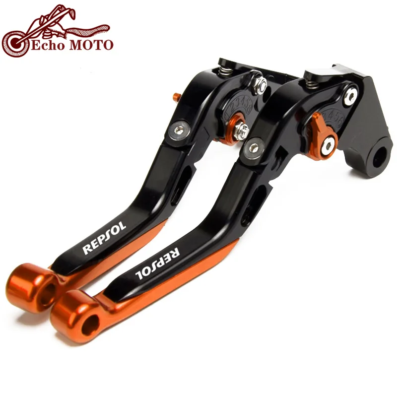 Brems kupplungs hebel für honda cbr600rr 2007-2014 cbr1000rr 2007-2019 cbr rr motorrad zubehör klappbares ausziehbares logo repsol Image