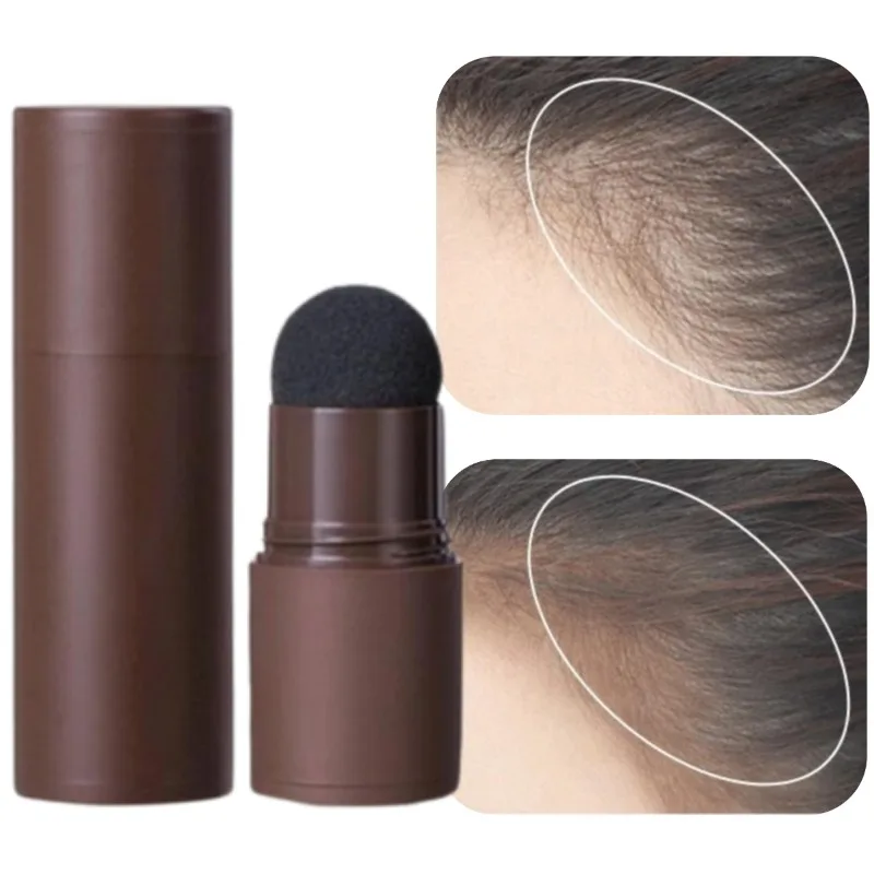 Hairline Contouring Shadow bedeckt weißes Haar, korrigiert Glatze, repariert Haarpuder-Creme-Artefakt, bedeckt hohe Stirn Image